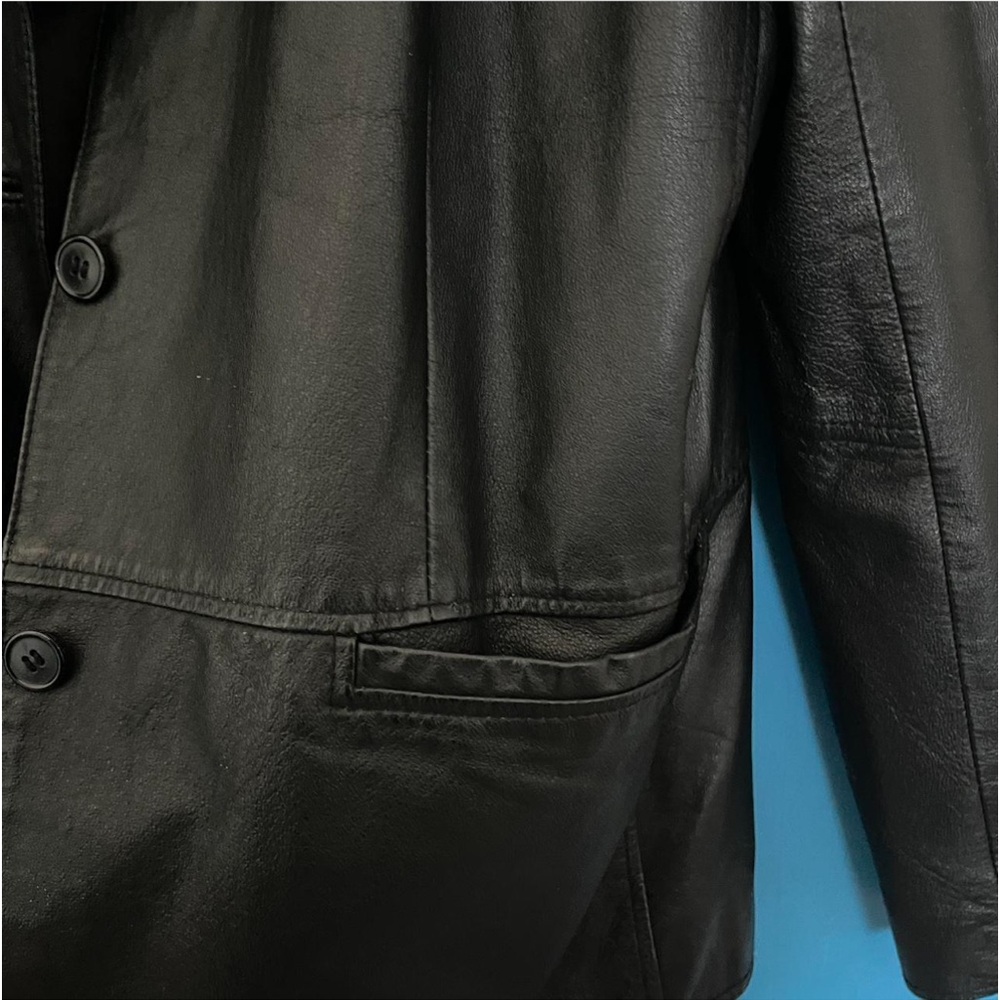 Gorgeous Oversized Leather Jacket - image 3